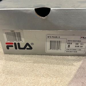 Fila Womens Pearl II USA 8 White Brand new with box